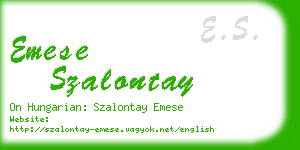 emese szalontay business card